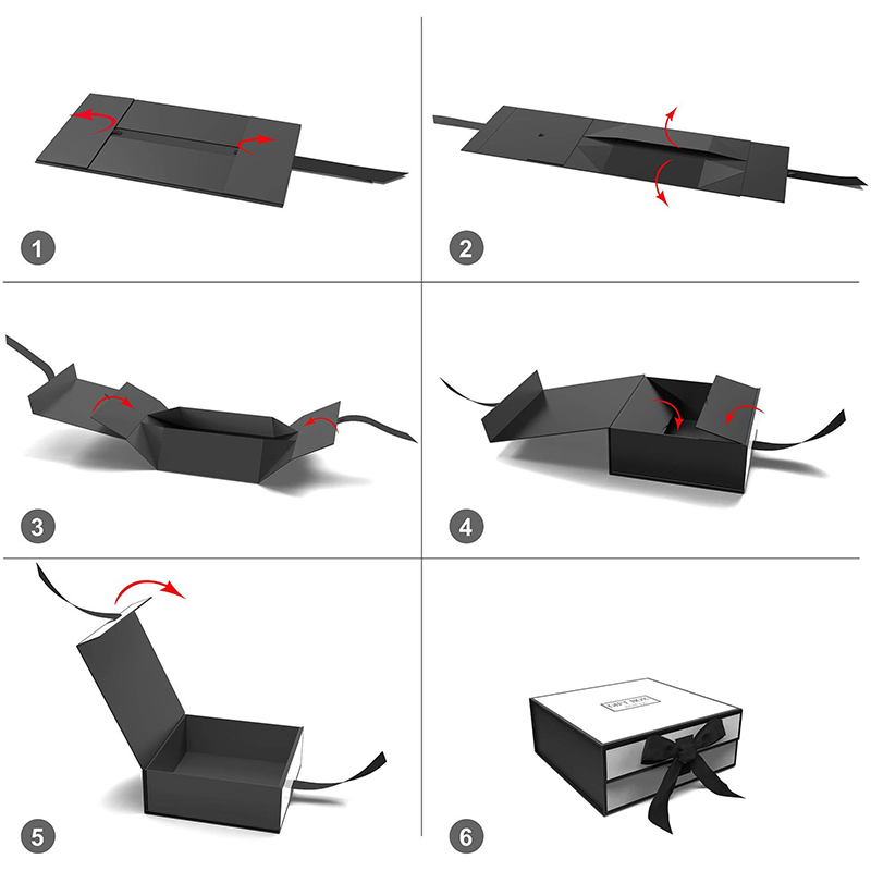 Paper Rectangular Gift Packaging Box for Wedding Birthday Gift