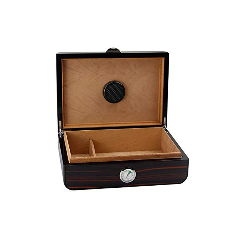 Premium Cedar Wood Cigar Humidor with Hygrometer and Humidifier