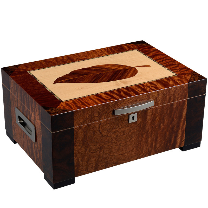 Professional Manufacture Spanish Cedar Piano Lacquer Wood Cigar Humidor