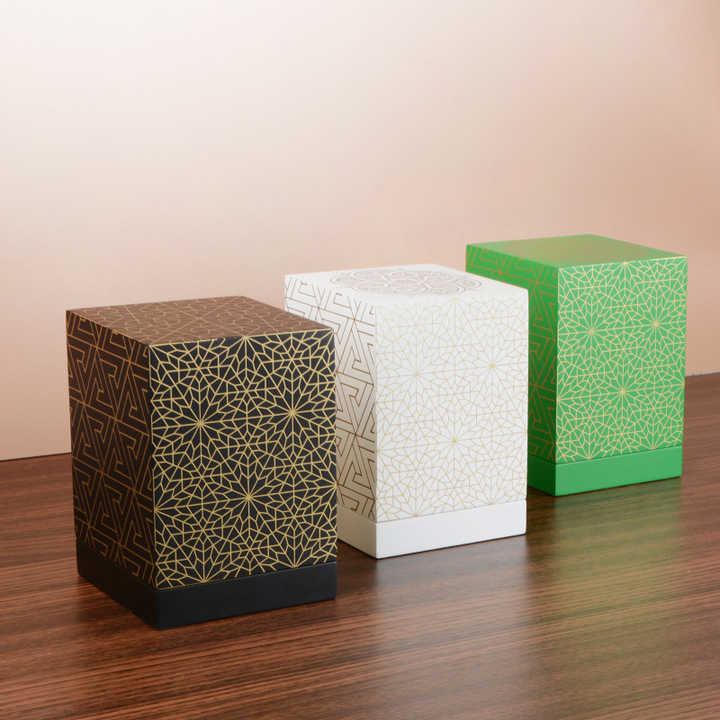 Wholesale Customized Design Creative Luxury MDF Paint Packaging Gift Box Empty Perfume 100ml Bottle Arabian Wood Perfume Box