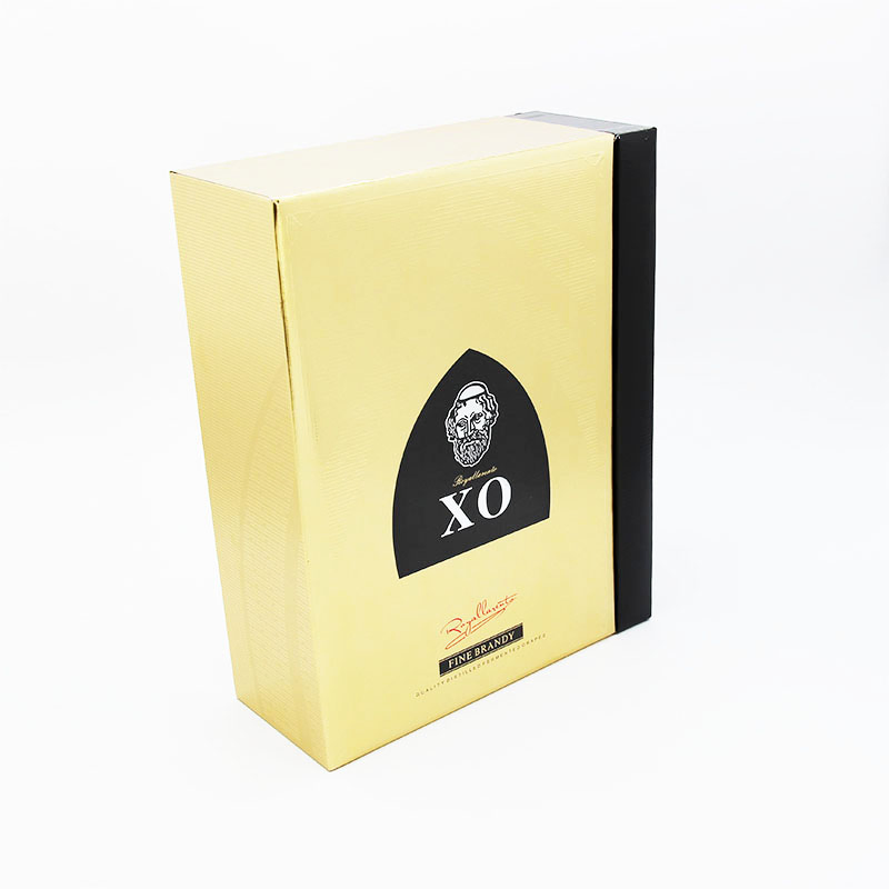Customized High End Luxury Black PU Leather Wine Box