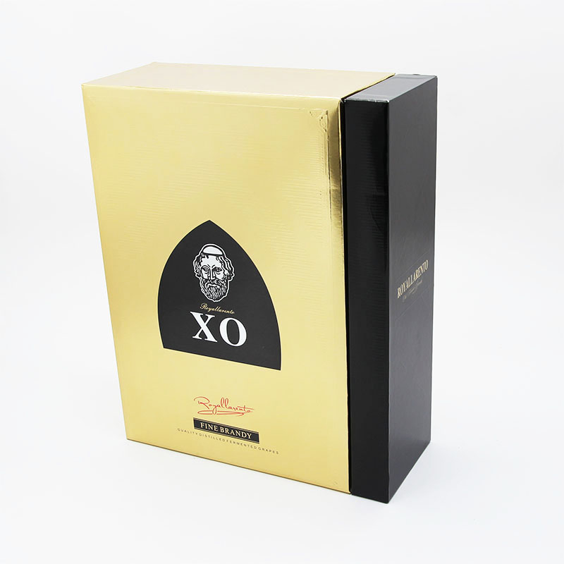 Customized High End Luxury Black PU Leather Wine Box