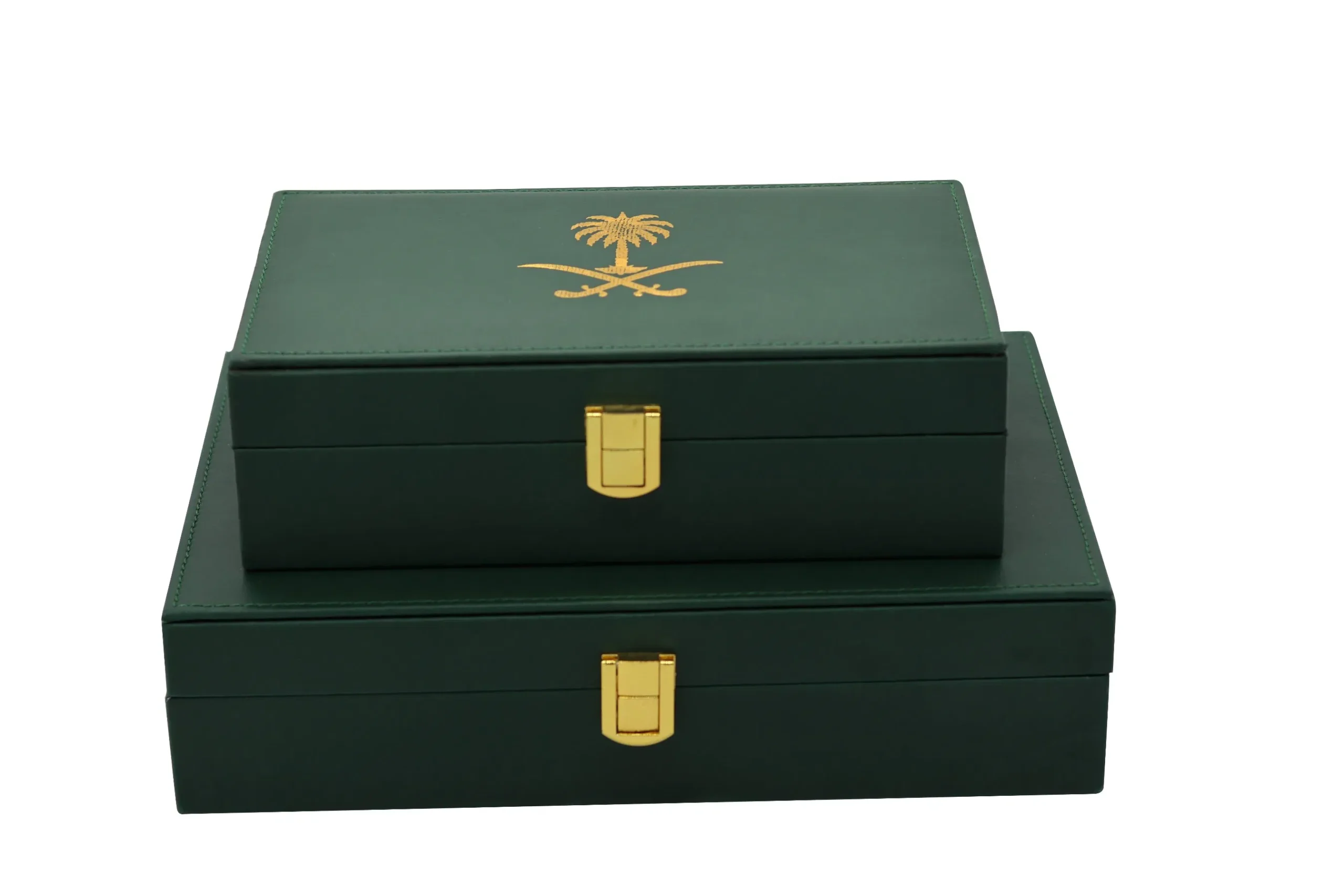 Customized Simple PU Leather Wrapped Gift Set Perfume Box