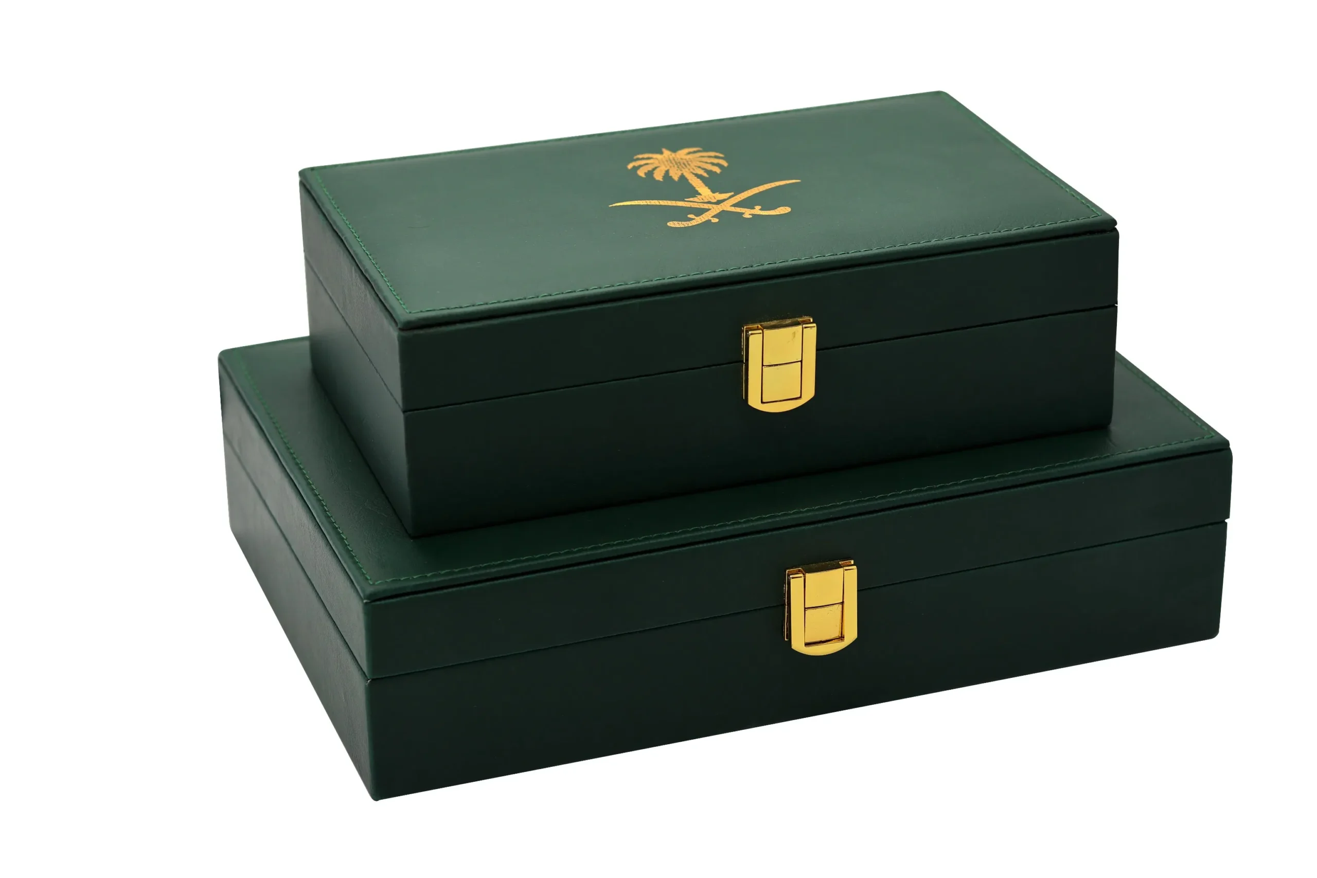 Customized Simple PU Leather Wrapped Gift Set Perfume Box