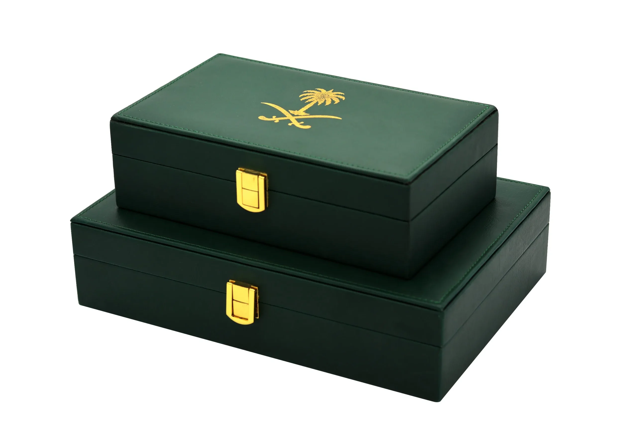 Customized Simple PU Leather Wrapped Gift Set Perfume Box