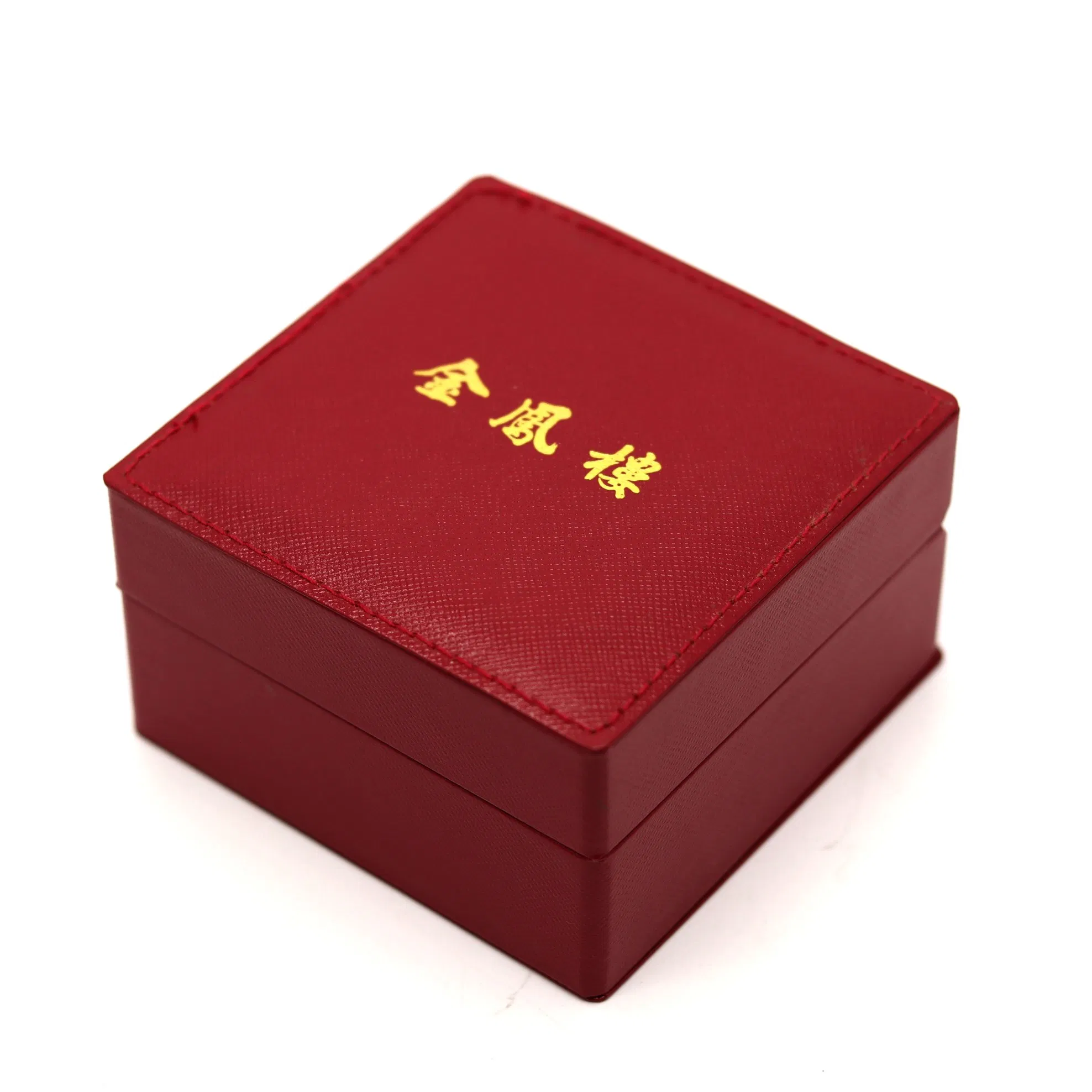 Elegant Custom Luxury Jewelry Packaging Ring Box with Red Paper