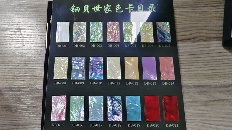 Shell color chart