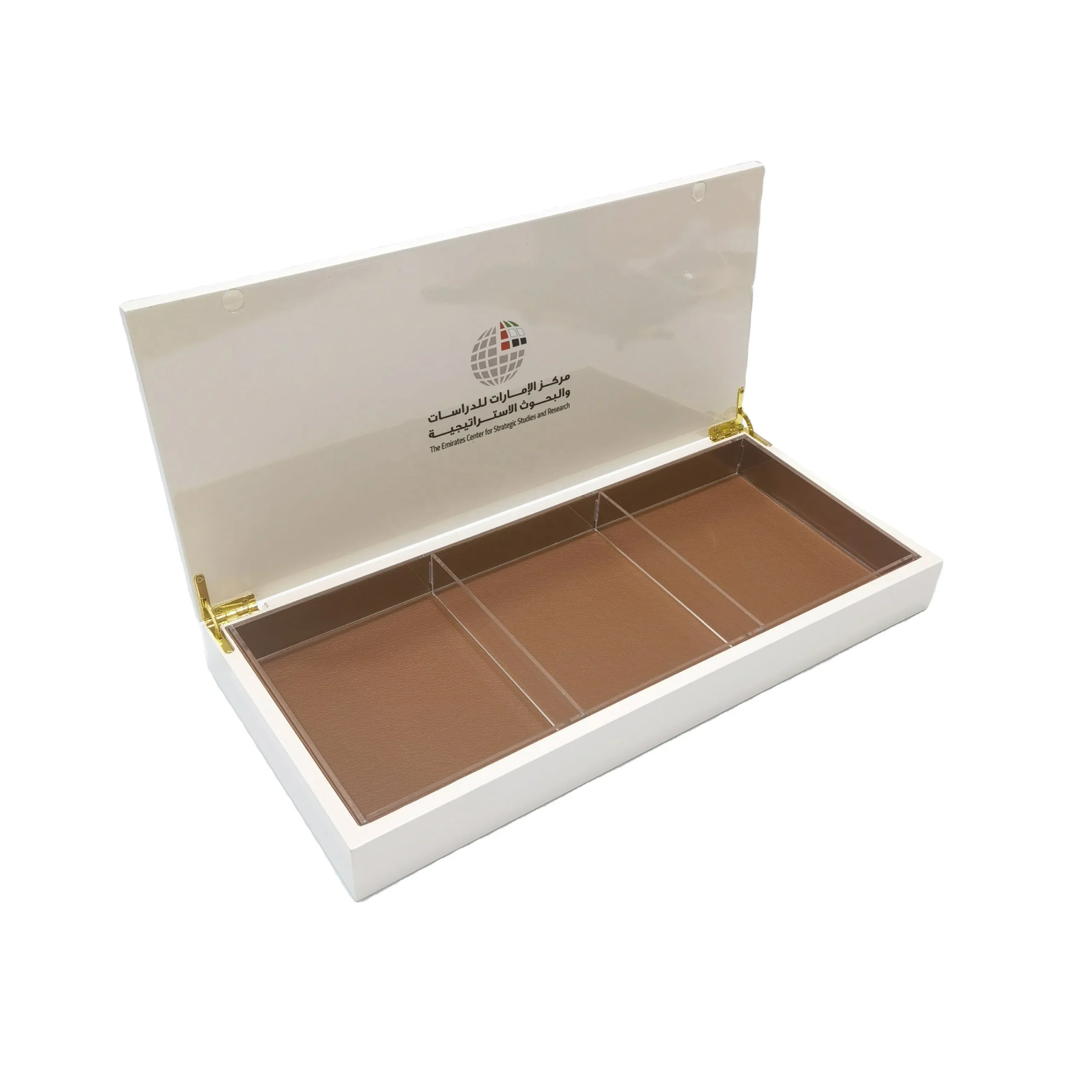 OEM Handmade New Design Rectangle Wooden Chocolate Box with Acrylic Dividers