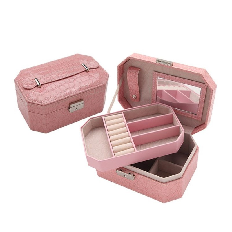 Elegant Jewelry Organizer Box with Multi-Compartment Storage Solutions