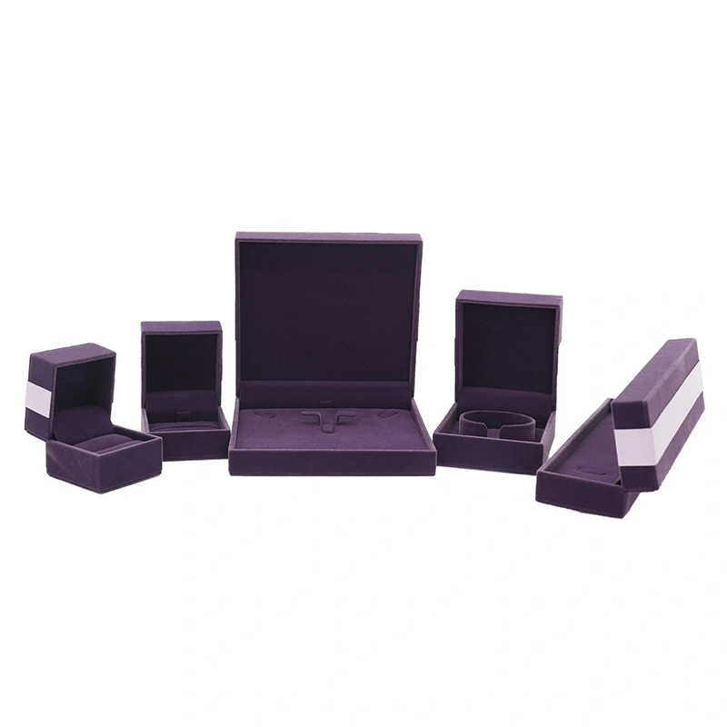 Customized Elegant Violet Jewelry Packaging Box for Women Gifts