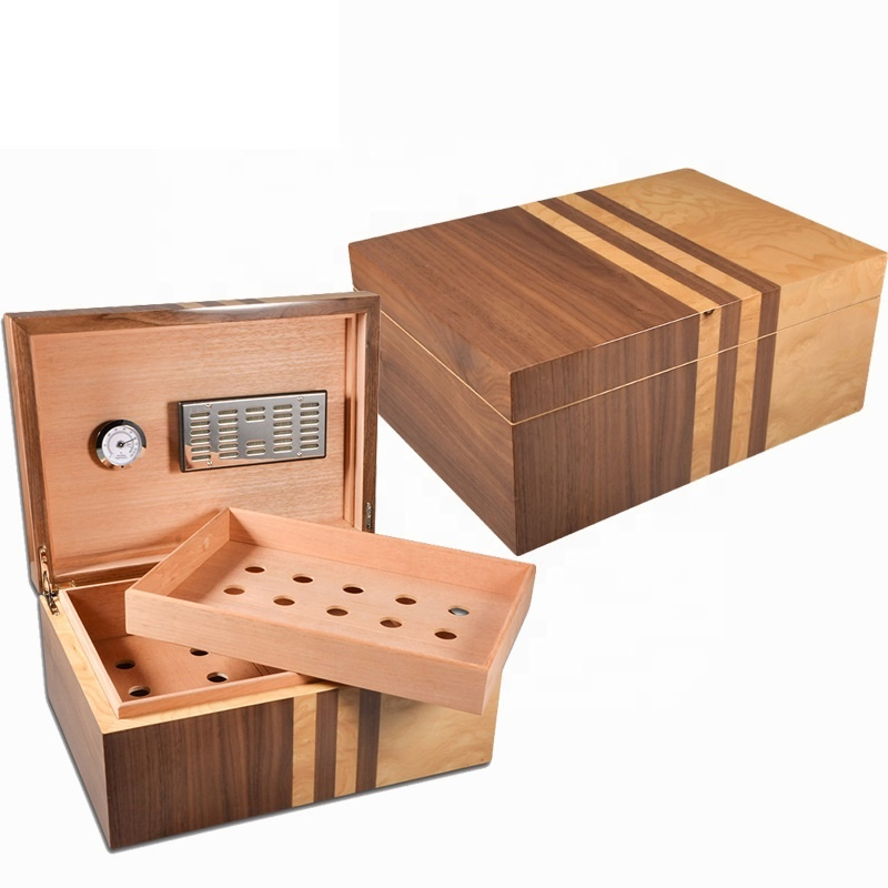 Custom Wooden Piano Paint 100 Large Capacity Cigar Box Wooden Box