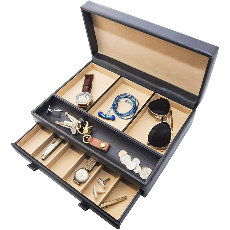 Custom Luxury Hand Made Leather Gift Jewelry Box for Storing Watches / Glasses