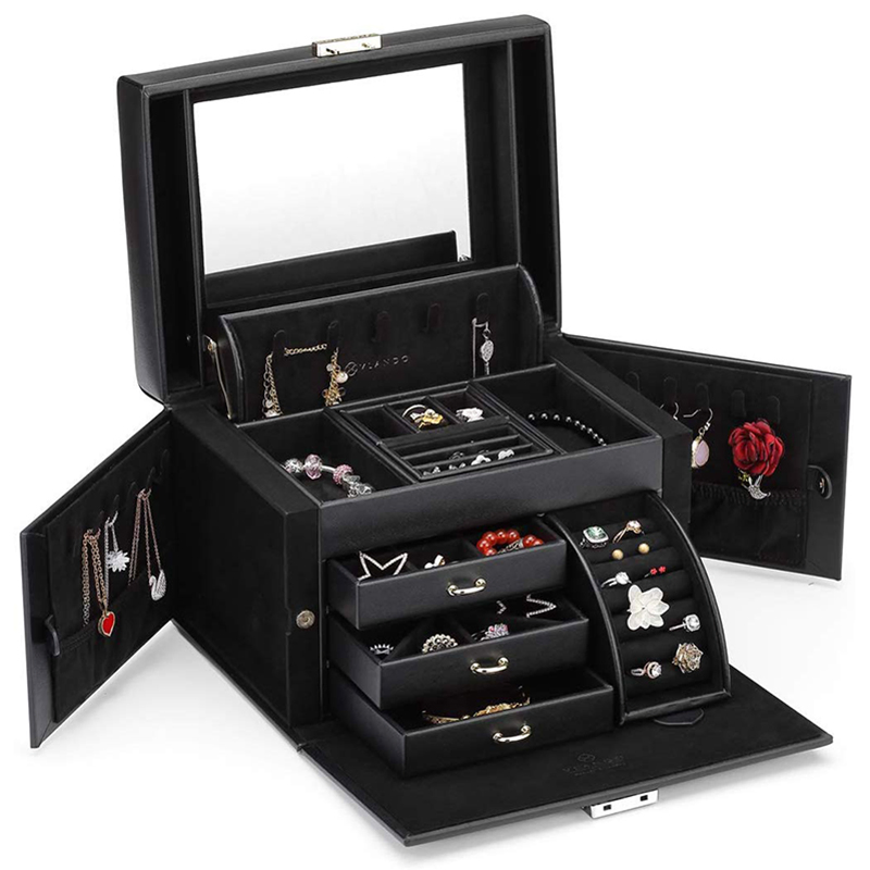 Stylish Leather Jewelry Travel Box for Women’S Accessories
