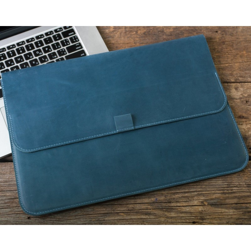 Customized Size Carrying Genuine Leather File Pocket Panel Computer Case Tablet Cover Laptop Bag