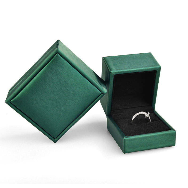 Elegant PU Leather Jewelry Organizer Box for Rings and Necklaces