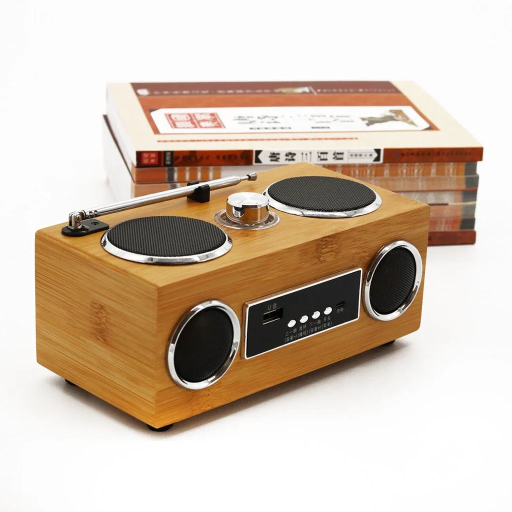 Customed Creative Design Bamboo Wooden Gift Packaging Rectangle Audio Box