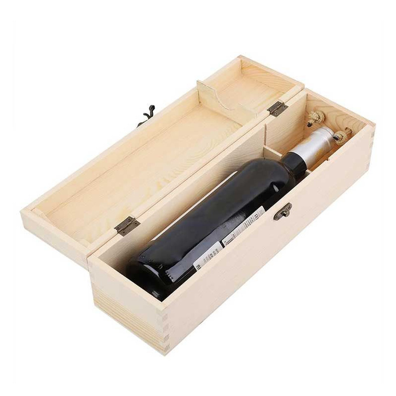 Custom High-Quality Wooden Wine Box for Eco-Friendly Gifts