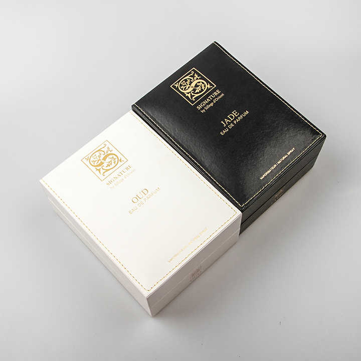 Luxury Design Best Sales Wholesale Custom Printed Folded Leather Perfume Packaging Box Perfume Box Logo Gift