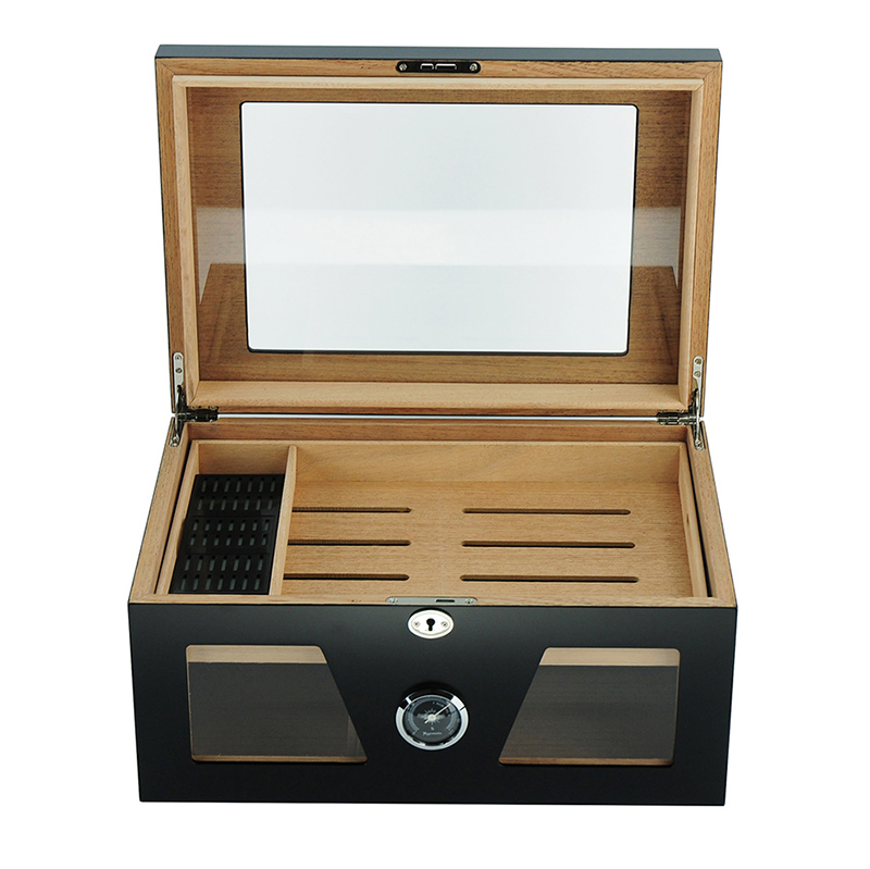 Hot Selling Large Capacity Wooden Cigar Humidor for 100 Cigar Storage