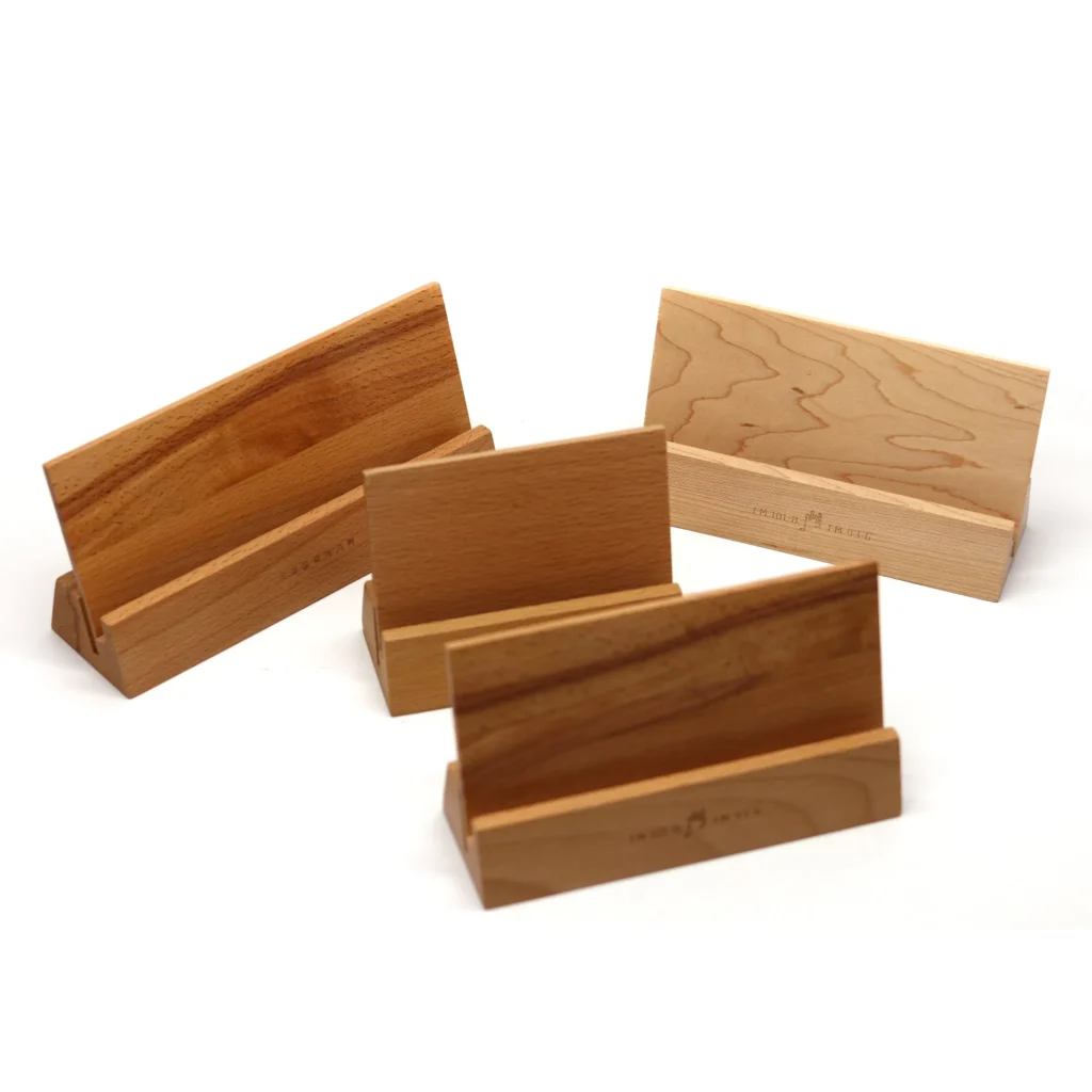 Natural Solid Wood Handmade Desk Calendar Gift Stands Box for Desk Organizer