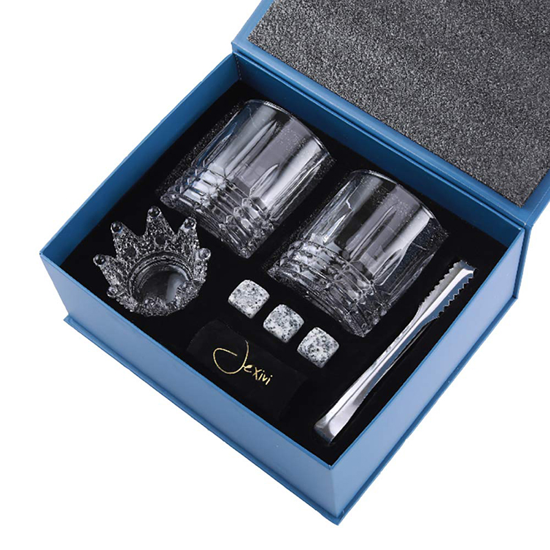 Customized Elegant Paper Packaging Whisky Set Gift Storage Box