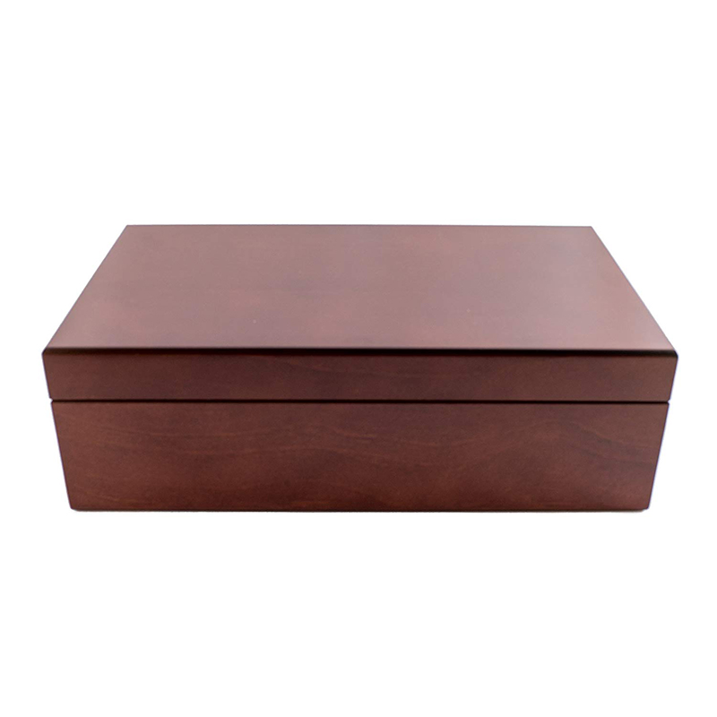 Custom Size and Logo Simple Eight-Slot Wooden Packaging Gift Tea Box