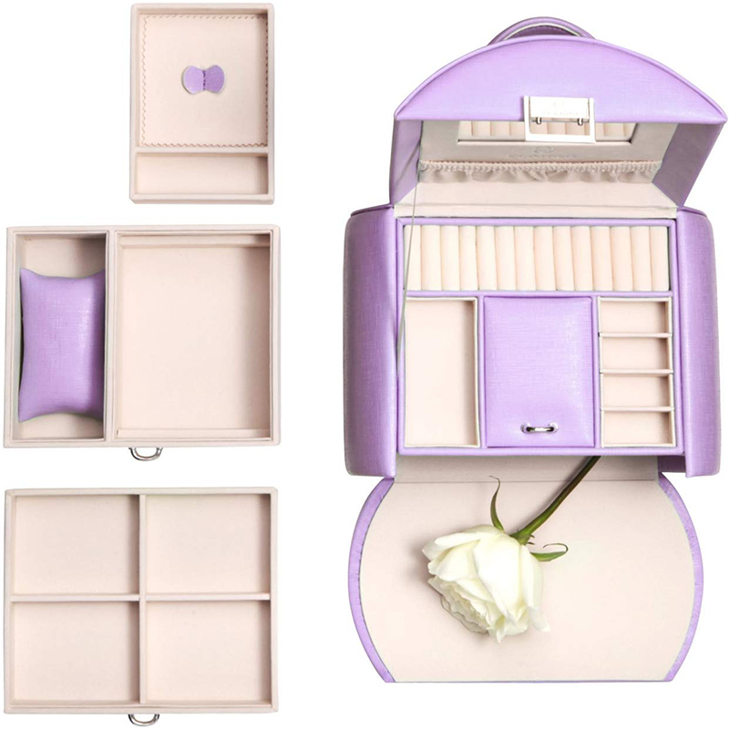 Custom Designed Princess Style Gift Jewelry Box for Leather Packaging