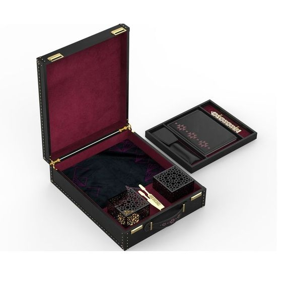Customized Luxury Packaging Box Leather Perfume Box Skin Care Product Box