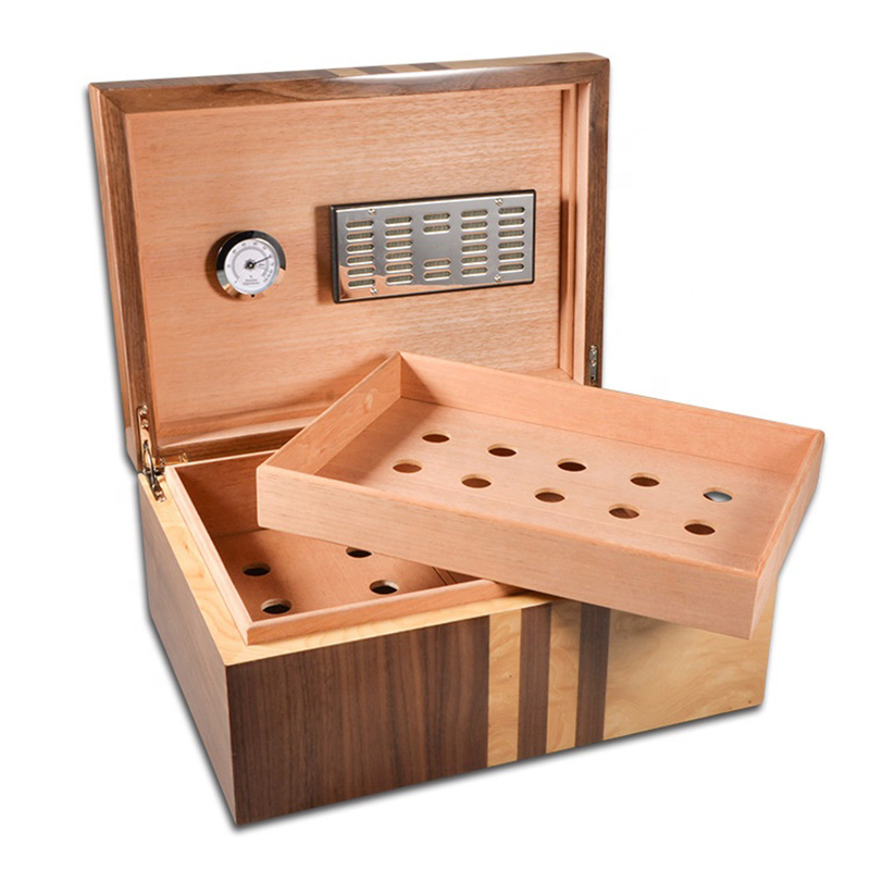Custom Wooden Piano Paint 100 Large Capacity Cigar Box Wooden Box