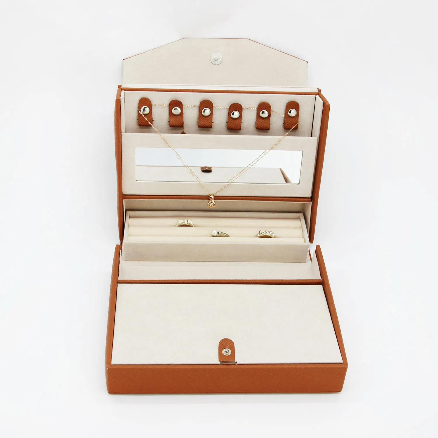 Custom Design Novel Leather Packaging Boxes Luxury Jewelry Gift Box