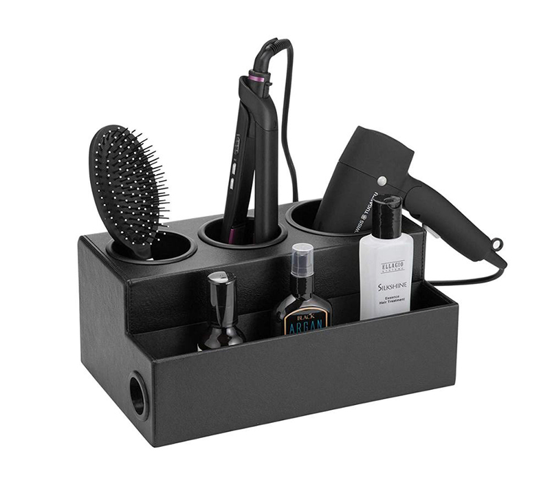 Custom Makeup Hair Dryer Utensil Countertop Organizer Desktop Hair Tool Storage Box