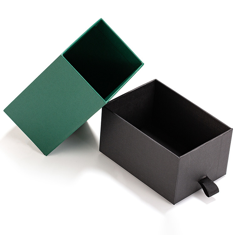 Elegant Customized Green Gift Drawer Box for Luxury Packaging