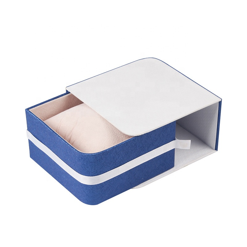 Custom Deluxe Cardboard Gift Boxes Drawer Paper Watch Box with Pillows
