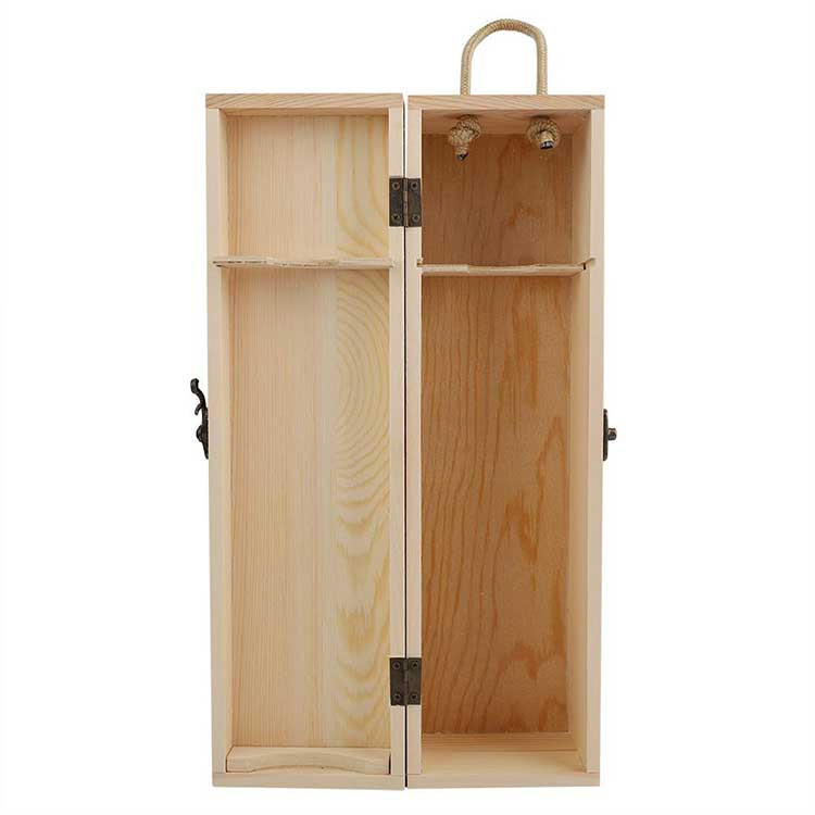 Custom High-Quality Wooden Wine Box for Eco-Friendly Gifts
