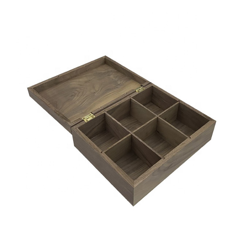Design Hot Black Walnut Tea Bag Box for Gift Giving