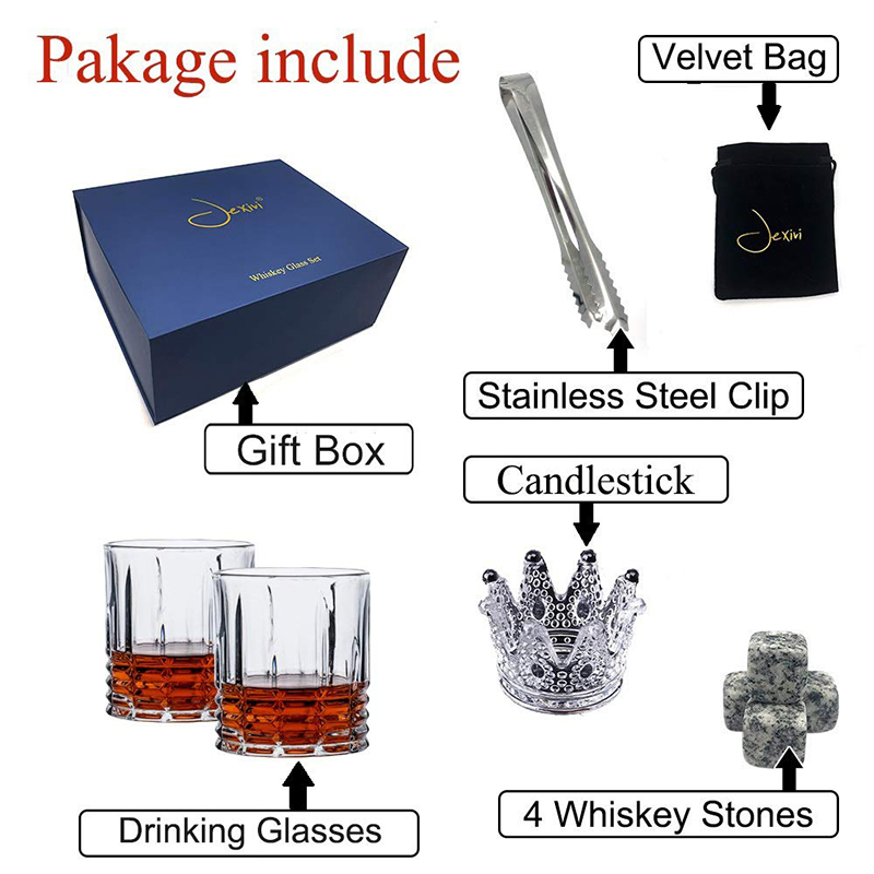 Customized Elegant Paper Packaging Whisky Set Gift Storage Box