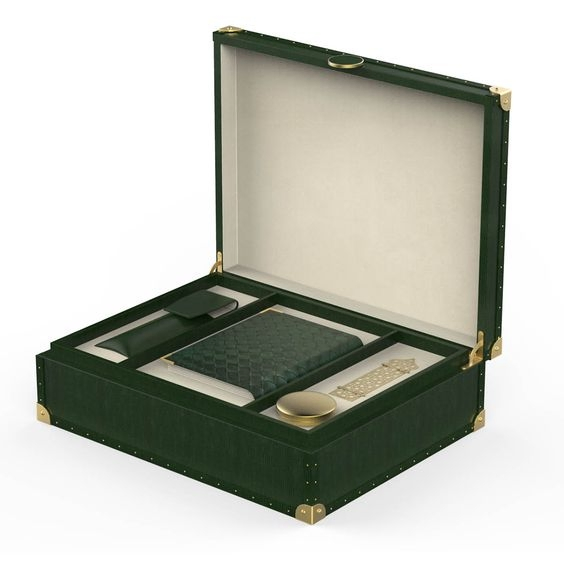Customized Luxury Packaging Box Leather Perfume Box Skin Care Product Box