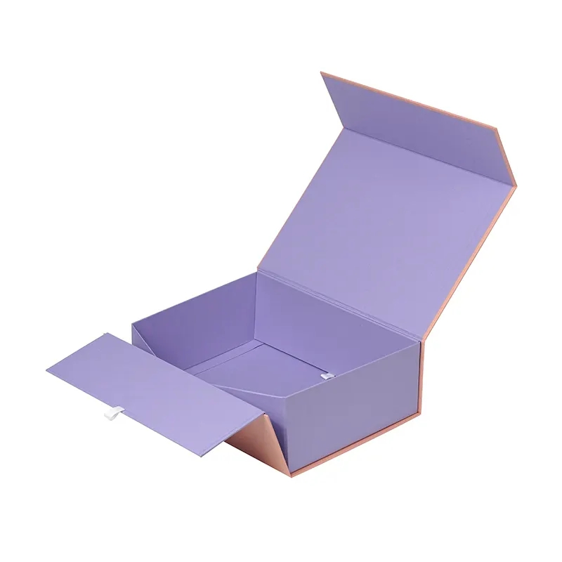 Custom Print Rigid Hard Cardboard Folding Magnet Paper Packing Box for Gift