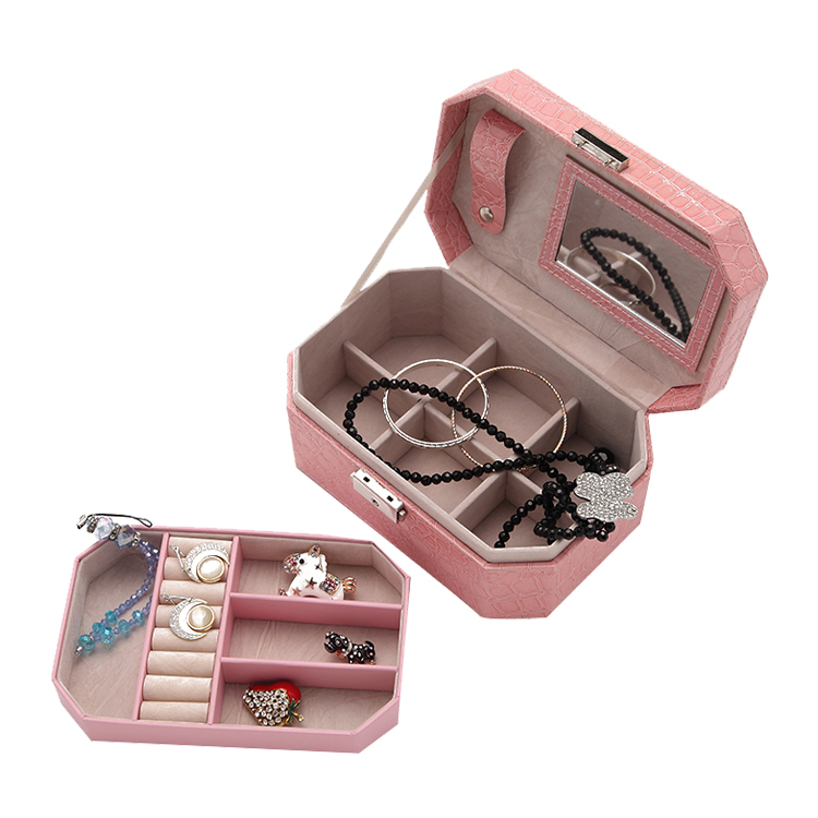 Elegant Jewelry Organizer Box with Multi-Compartment Storage Solutions