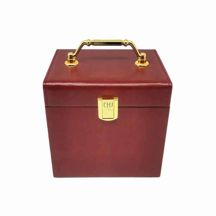 Custom PU Leather Perfume Packaging Box Jewelry Box Cosmetics Display Box