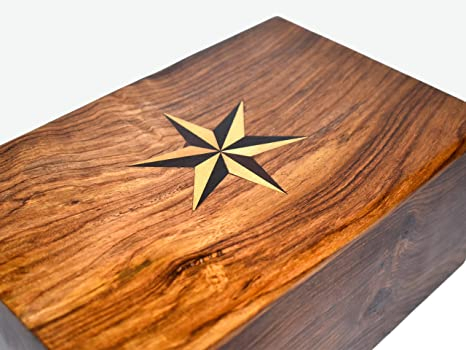Custom Design American Style Wooden Cremation Urn for Ashes