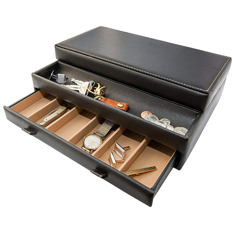 Custom Luxury Hand Made Leather Gift Jewelry Box for Storing Watches / Glasses