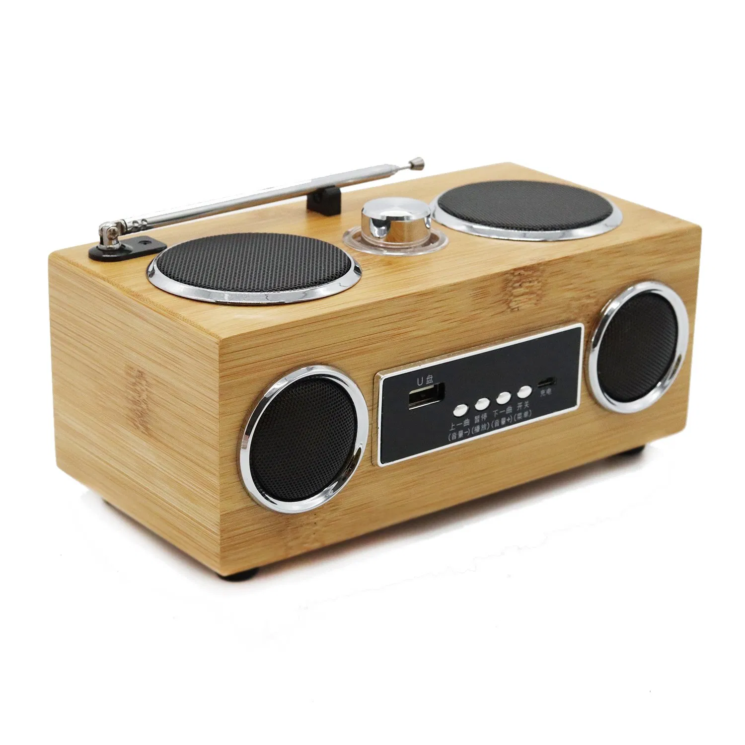 Customed Creative Design Bamboo Wooden Gift Packaging Rectangle Audio Box