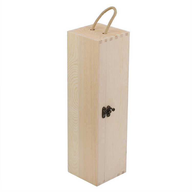 Custom High-Quality Wooden Wine Box for Eco-Friendly Gifts