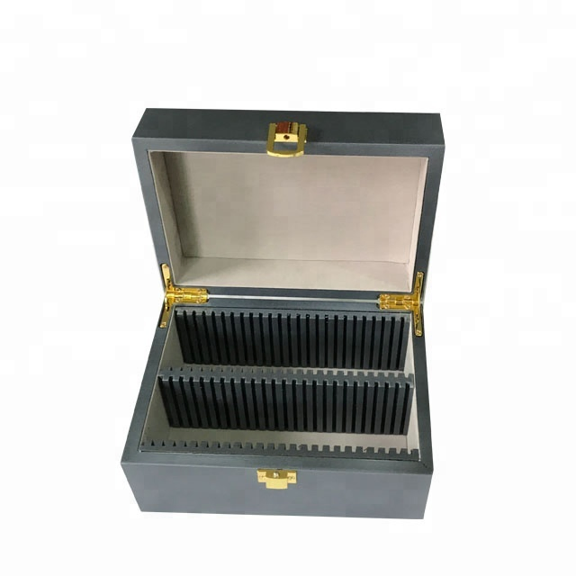 Custom Fashion Silver Lacquered Wooden Coin Gift Box