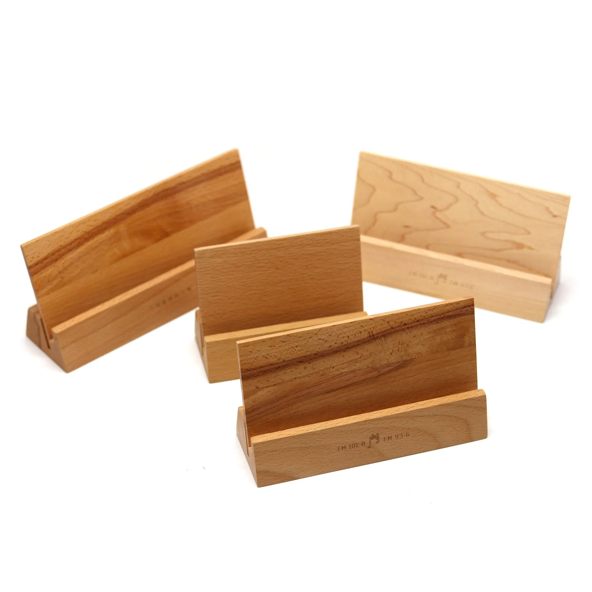 Natural Solid Wood Handmade Desk Calendar Gift Stands Box for Desk Organizer