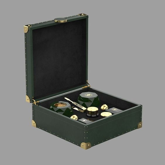 Customized Luxury Packaging Box Leather Perfume Box Skin Care Product Box