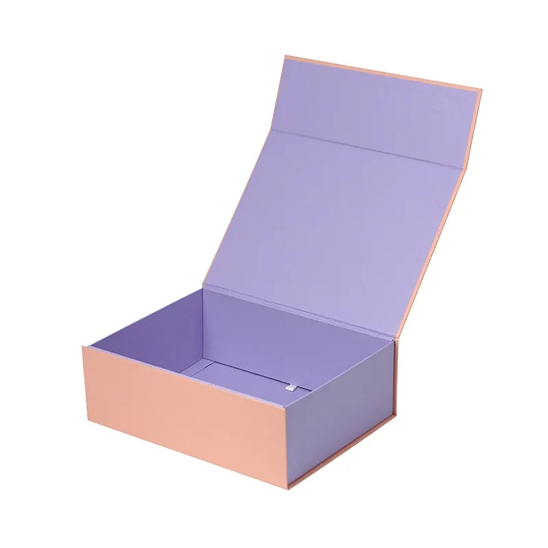 Custom Print Rigid Hard Cardboard Folding Magnet Paper Packing Box for Gift