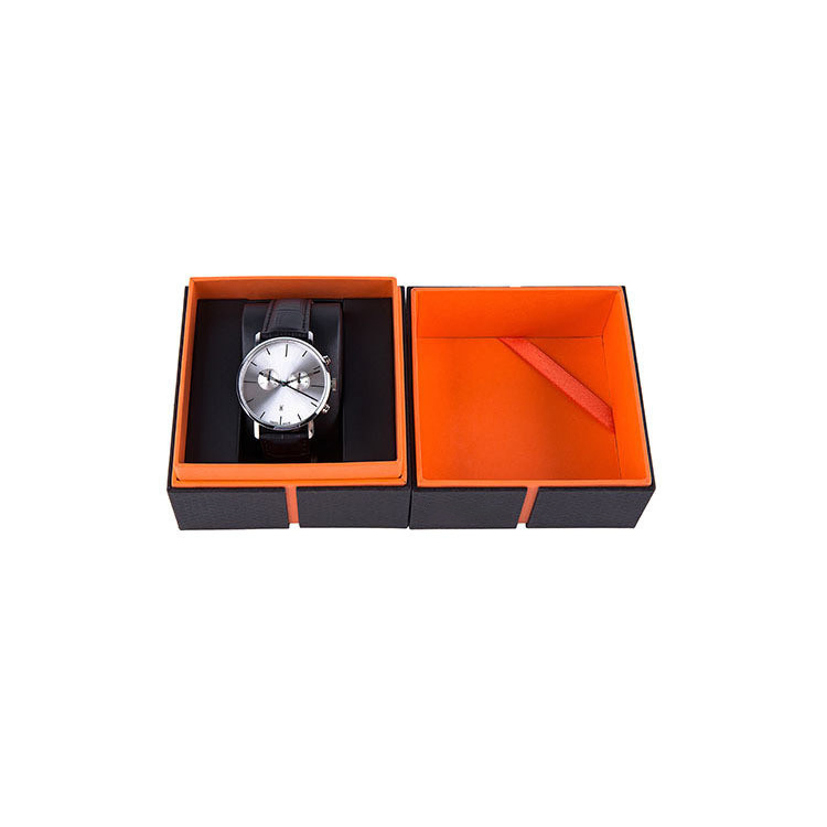 Stylish Custom Paper Watch Gift Box with Logo Print