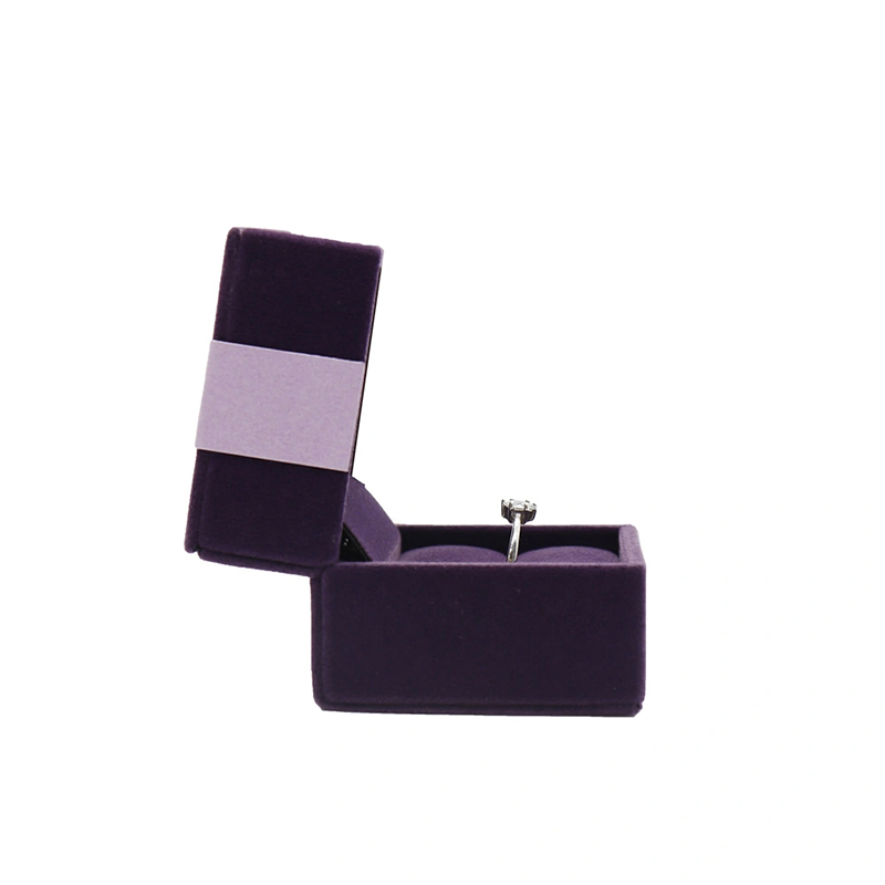 Customized Elegant Violet Jewelry Packaging Box for Women Gifts